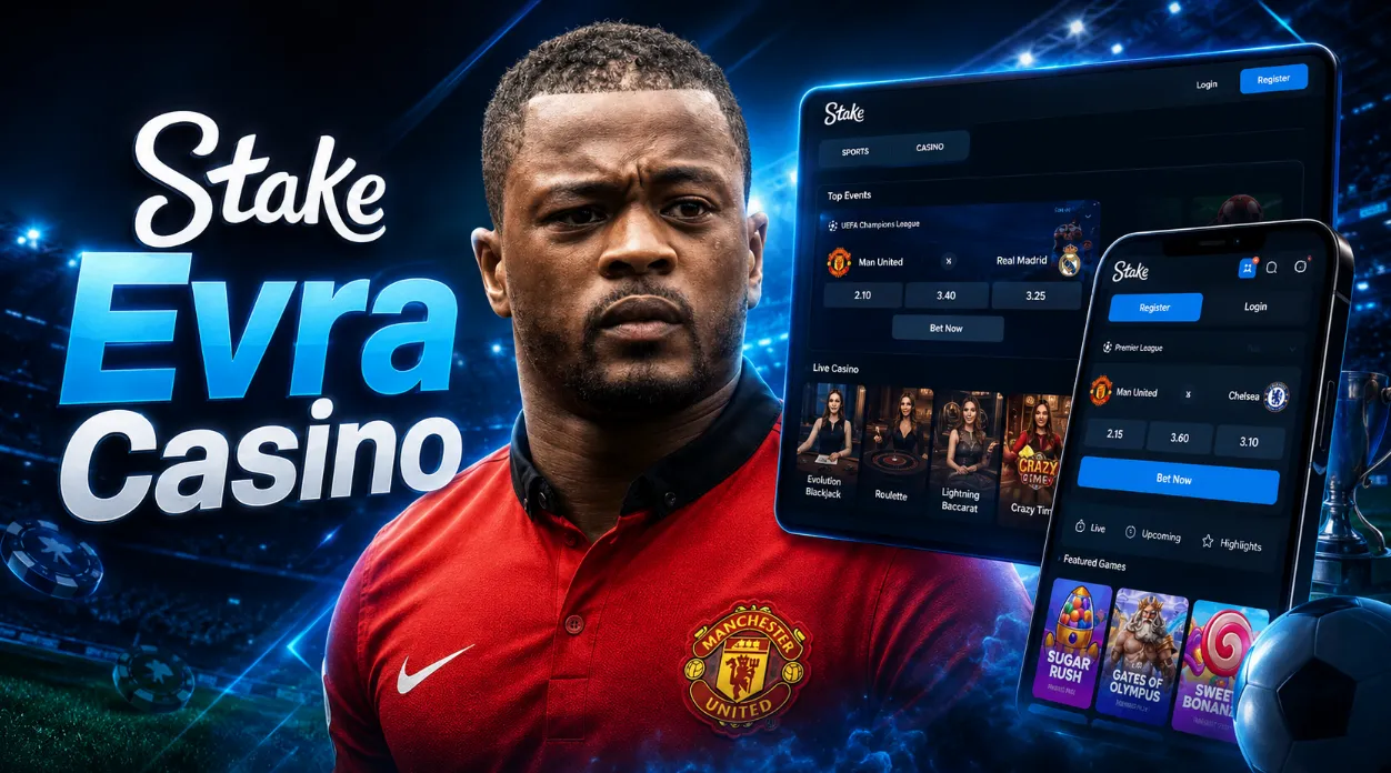Evra’s Football Story with Stake Casino Games and Match Markets