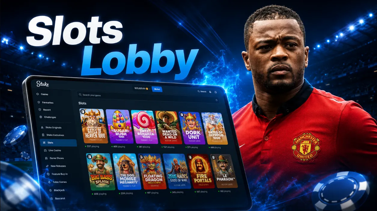 Slots lobby on Stake